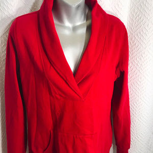 Eddie Bauer Red Sweat Shirt